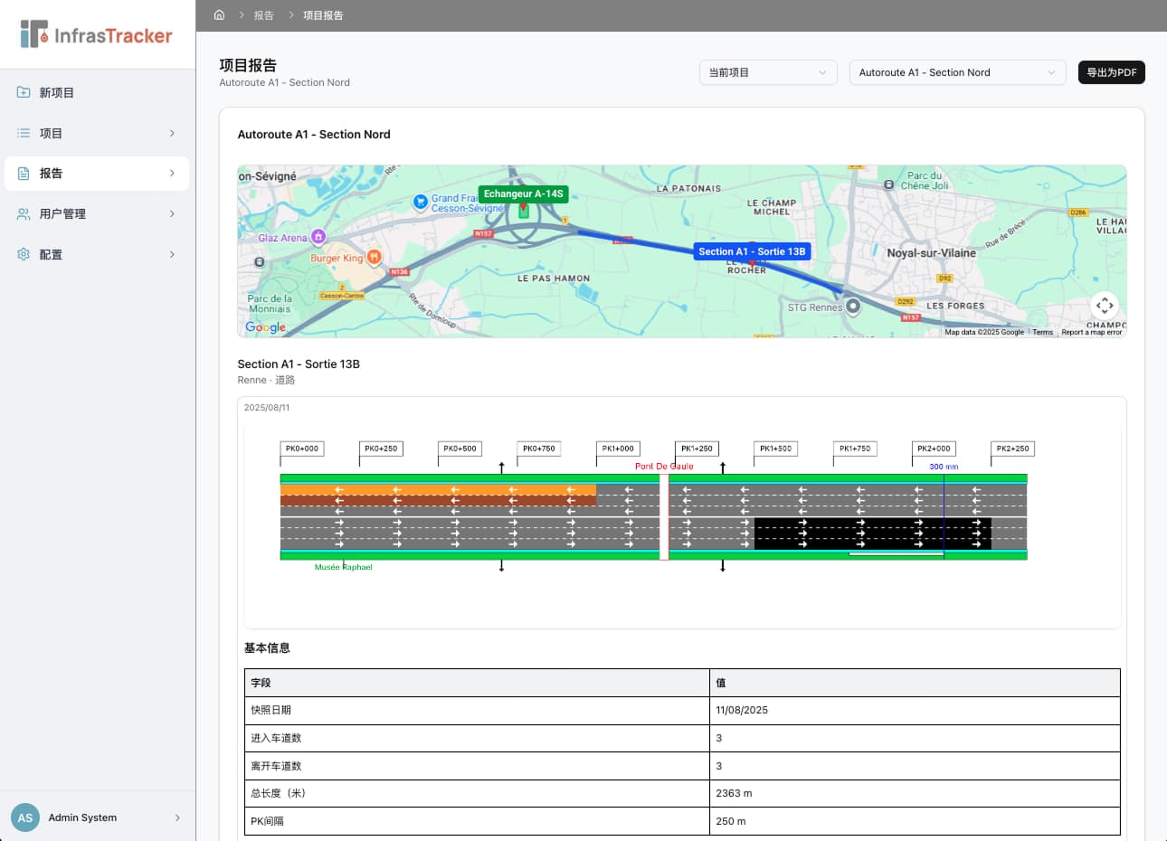 InfrasTracker Screenshot 2