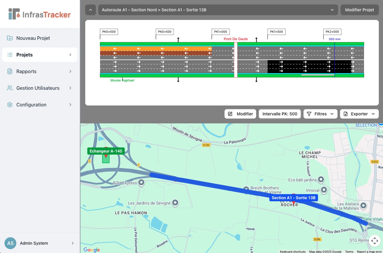InfrasTracker Screenshot 1